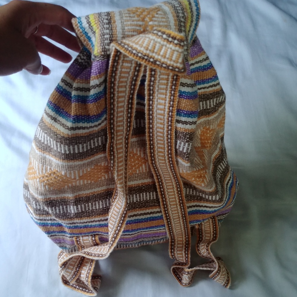 Authentic Mexican Backpack - soft colors